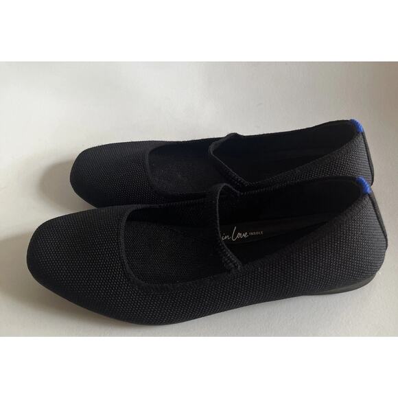 Rothy’s The Max Square Mary Jane Size 6 Black - Picture 10 of 16
